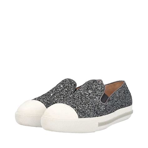 Miu Miu Glitter Accents Sneakers 